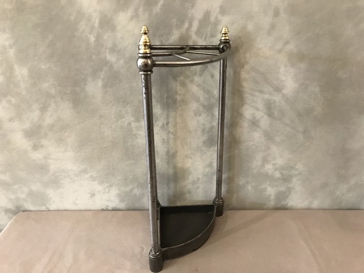 Porte parapluies ancien en fonte et laiton d'époque 19 ème 
