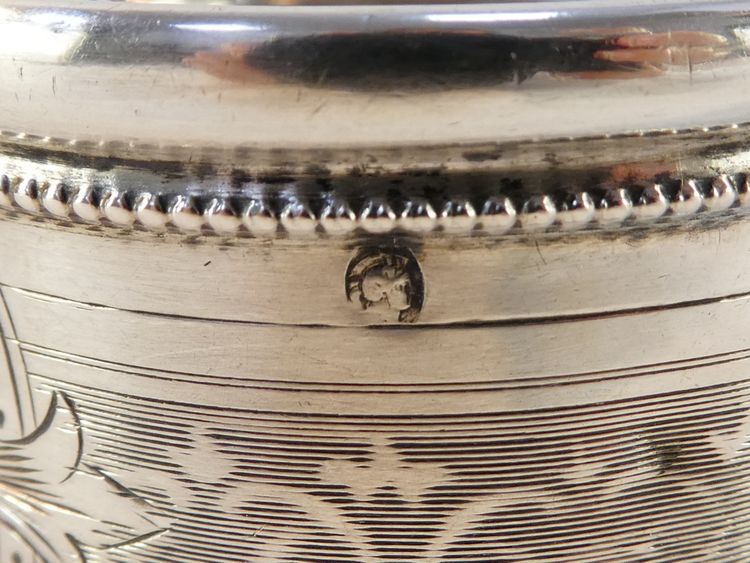 Portatovaglioli in argento massiccio del XIX secolo di Gaston BESEGHER