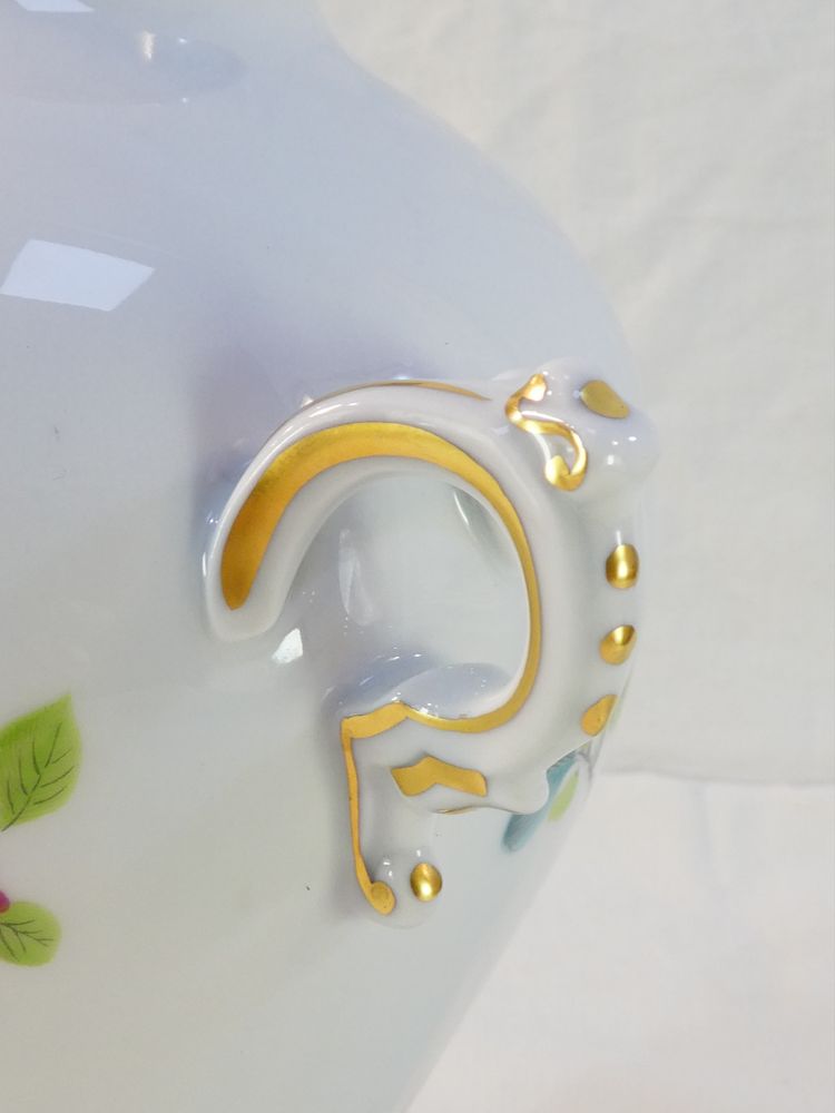 Vaso in porcellana HAVILAND LIMOGES con decoro floreale giapponese