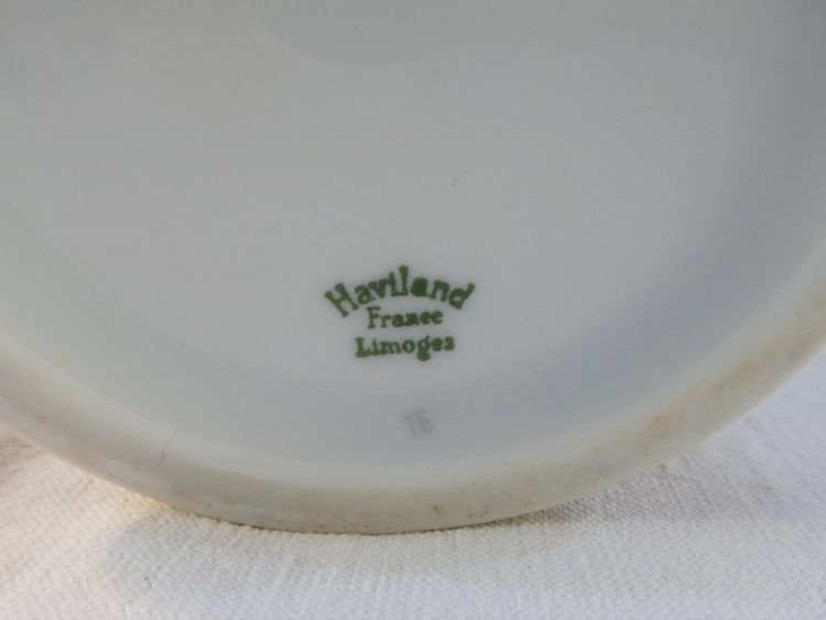Vaso in porcellana HAVILAND LIMOGES con decoro floreale giapponese