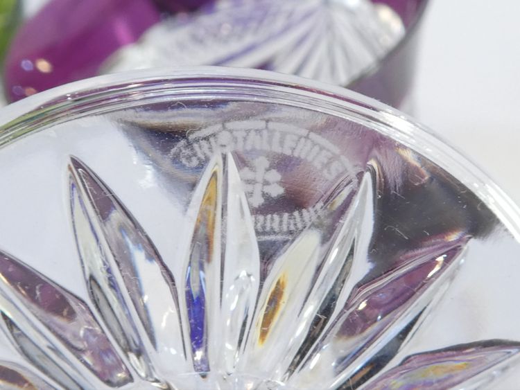6 grandi bicchieri colorati CRISTALLERIE DE LORRAINE