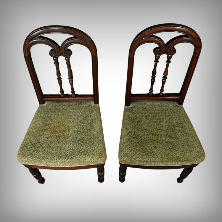 Paire de Chaises en Acajou, époque Restauration – 1ère partie XIXe