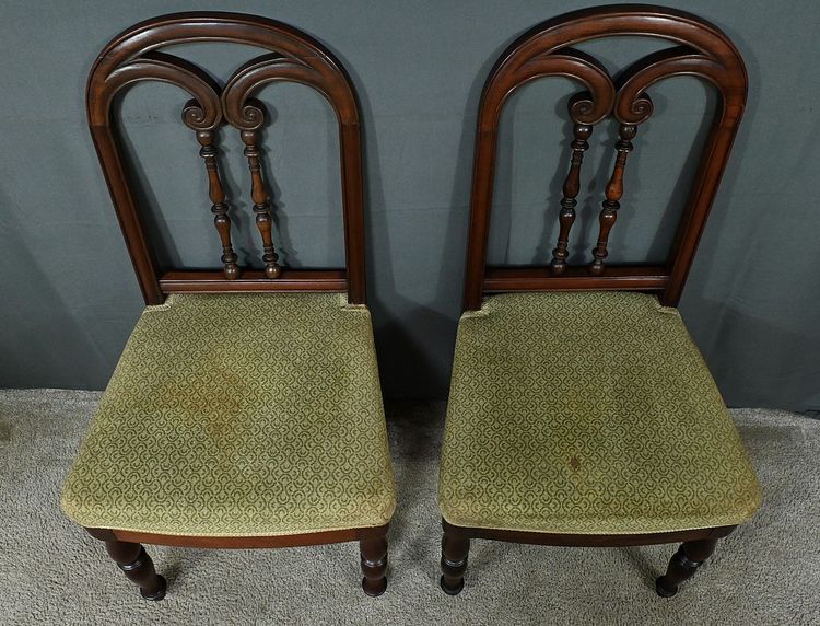 Paire de Chaises en Acajou, époque Restauration – 1ère partie XIXe