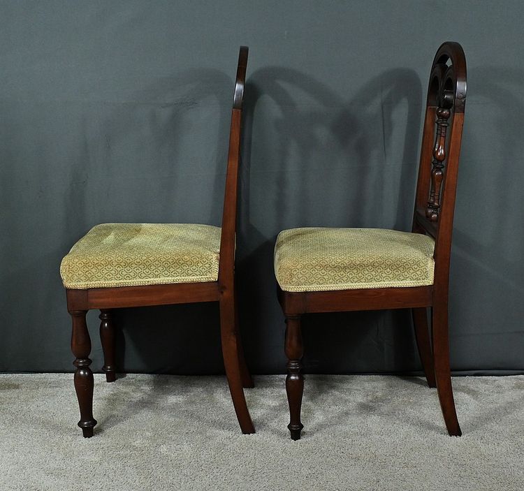 Paire de Chaises en Acajou, époque Restauration – 1ère partie XIXe