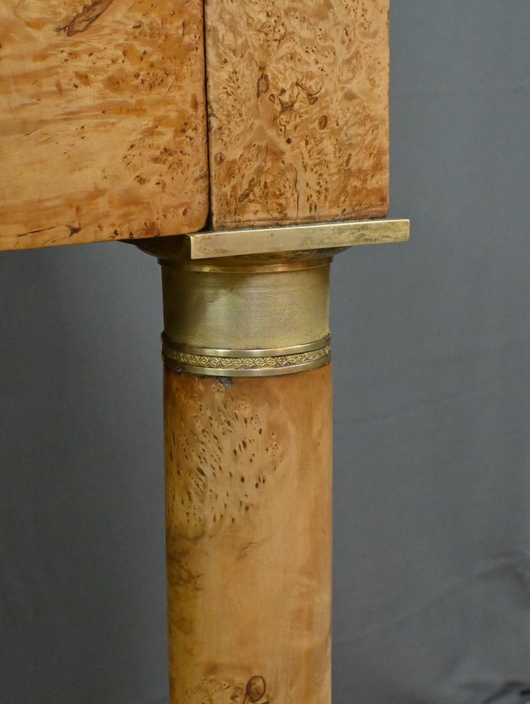 Coiffeuse en placage de Loupe d’Orme, époque Empire – Début XIXe