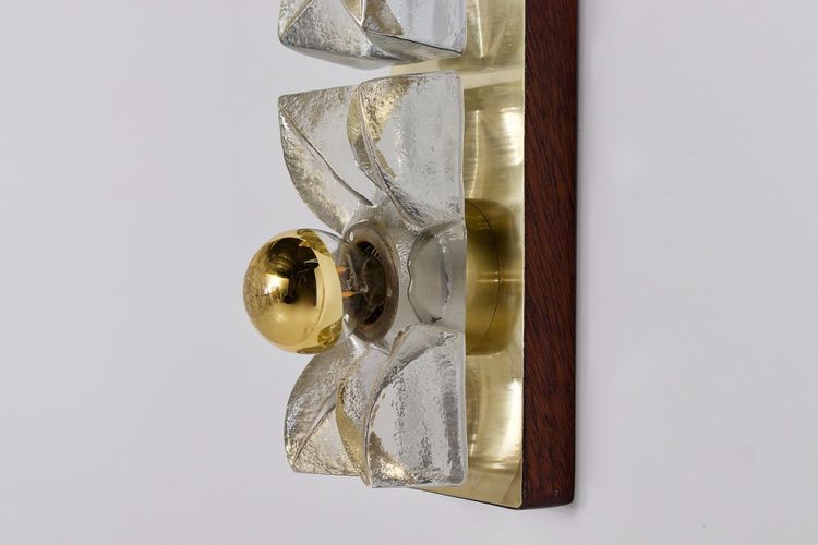 Pair of Hollywood Regency Brass Sconces