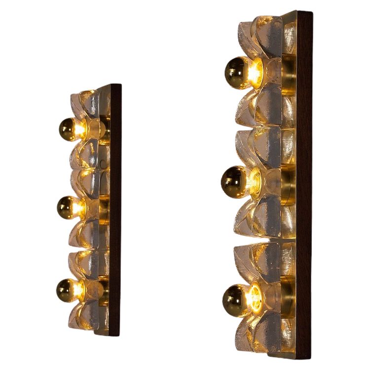 Pair of Hollywood Regency Brass Sconces