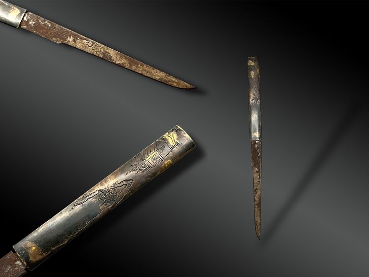 SABER called Wakizashi signed Echigo no kami Kanesada in shirasaya with koshirae - Japan - 17th century