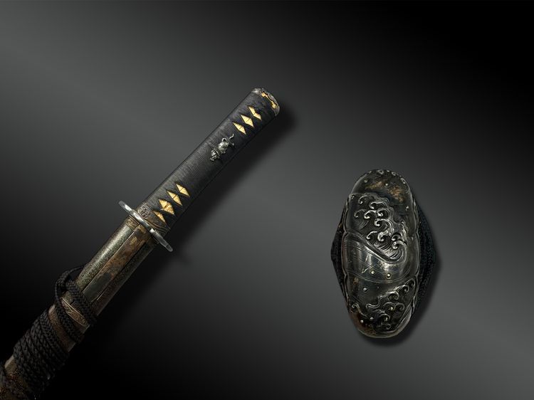 SABER called Wakizashi signed Echigo no kami Kanesada in shirasaya with koshirae - Japan - 17th century