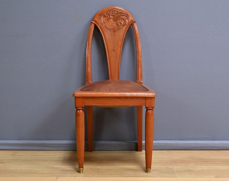 Set of 4 stained beech chairs, Art Deco – 1910