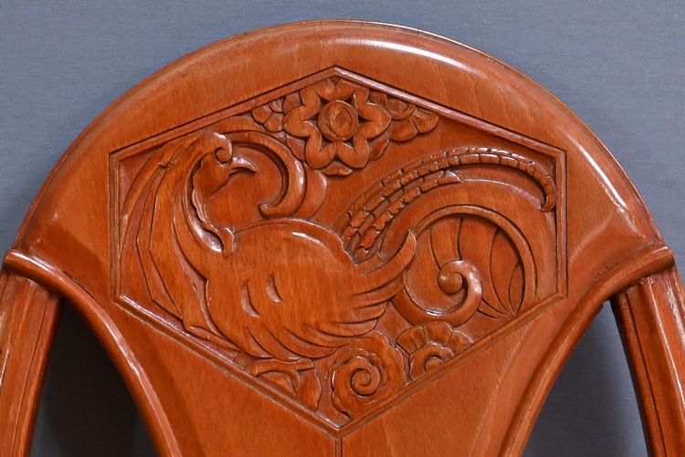 Set of 4 stained beech chairs, Art Deco – 1910