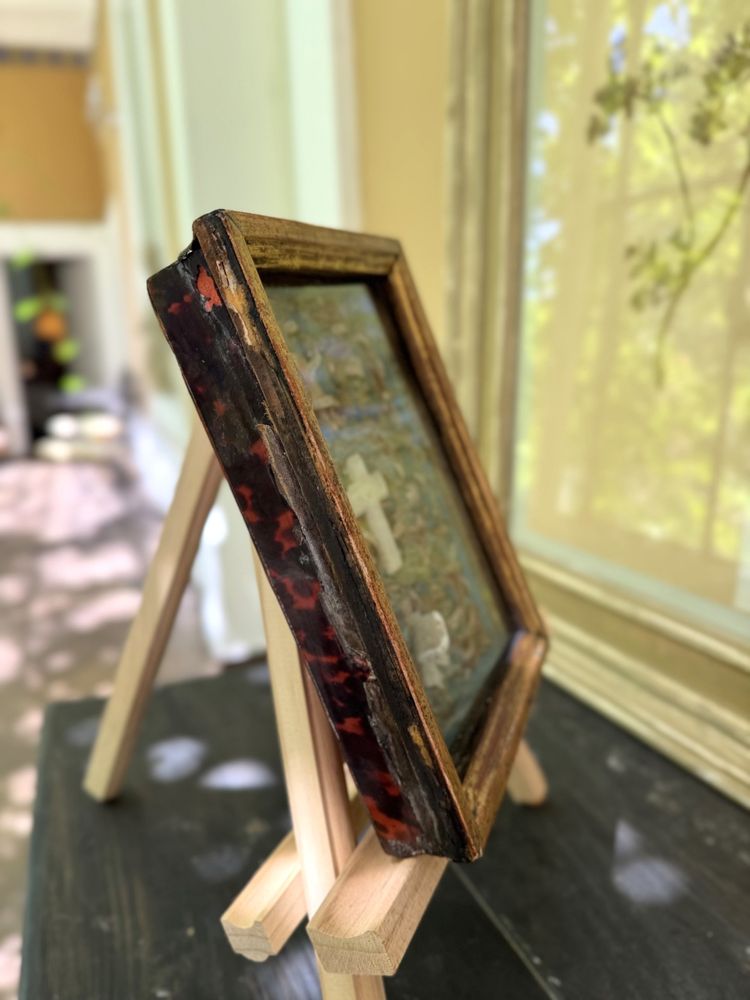 Paperolles Reliquary to the Glory of the Jesuits - late 19th / early 20th century