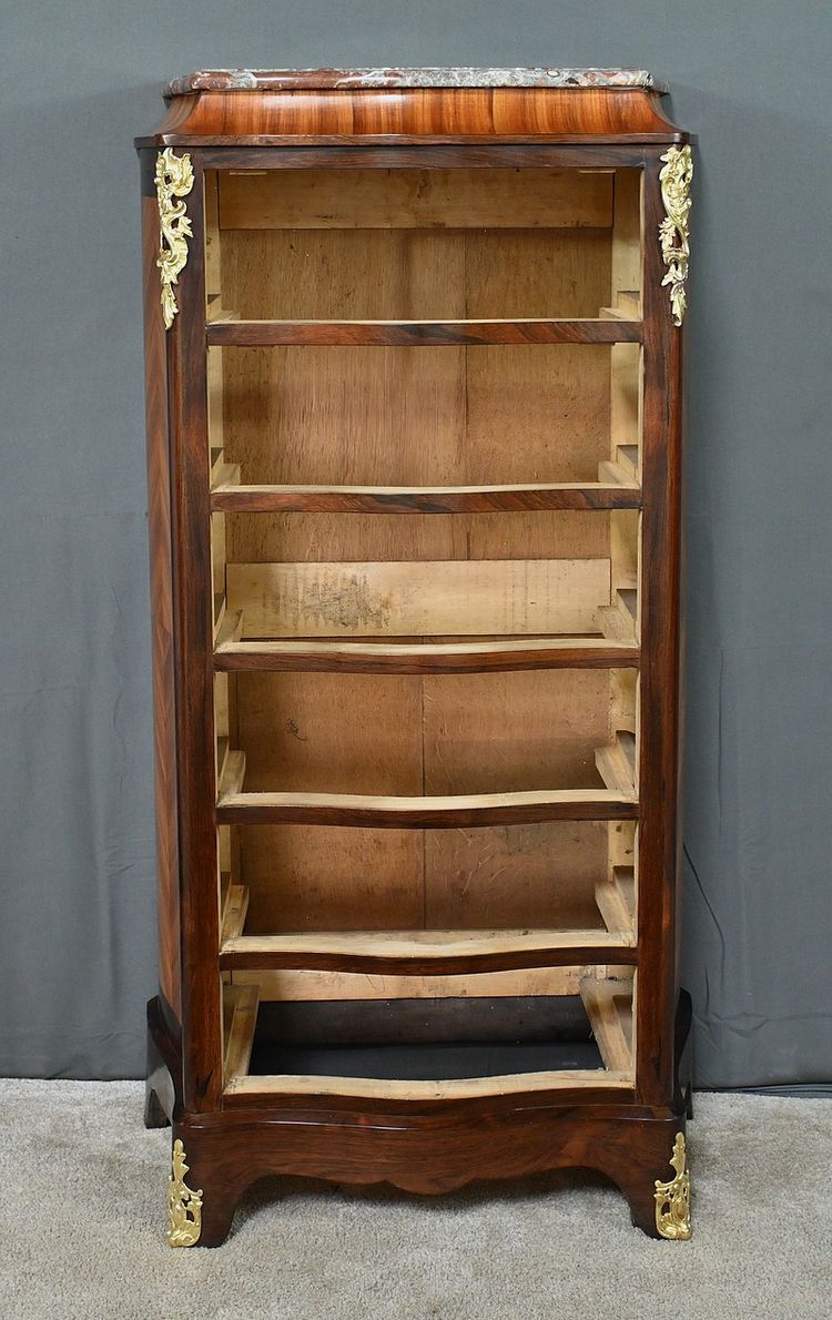 Cassettone in palissandro e intarsi in palissandro in stile Luigi XV – seconda metà del XIX secolo