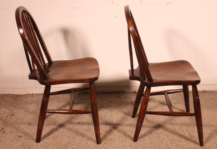 2 chaises windsor du 19° siècle