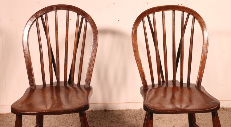 2 chaises windsor du 19° siècle