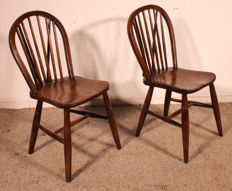 2 chaises windsor du 19° siècle