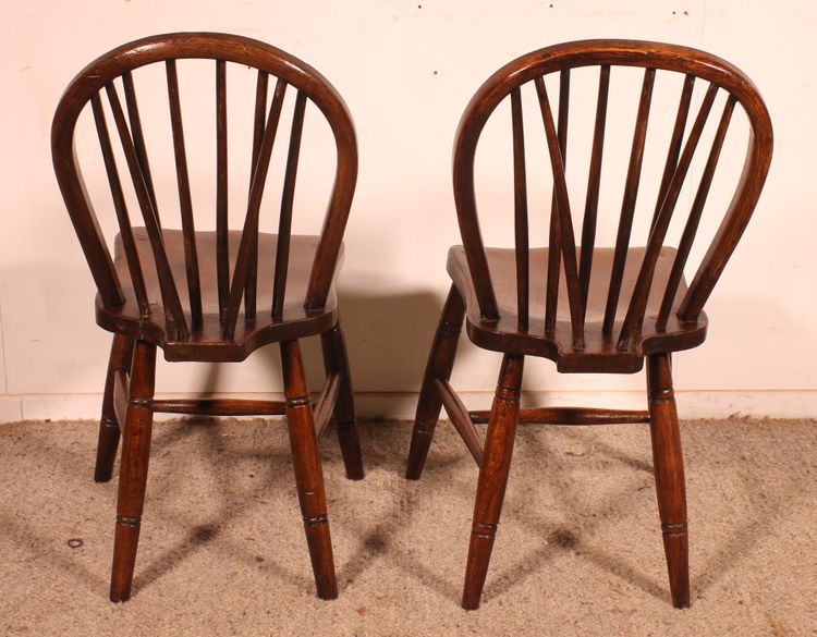 2 chaises windsor du 19° siècle
