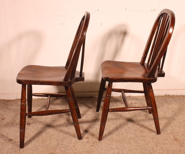 2 chaises windsor du 19° siècle