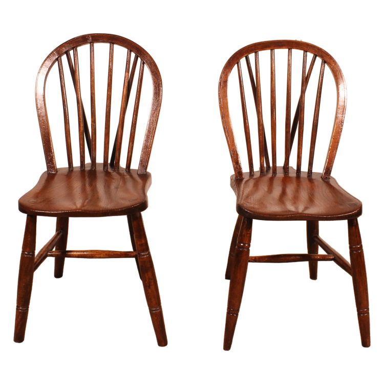 2 chaises windsor du 19° siècle