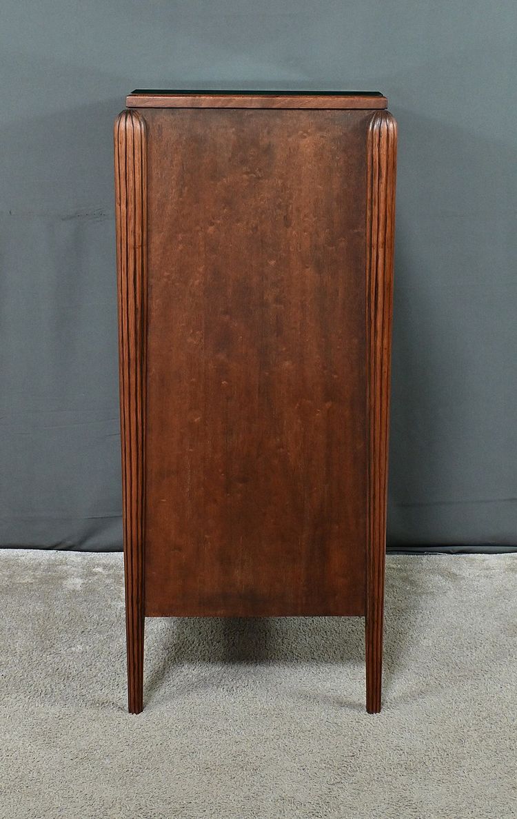 Cabinet en Acajou et Palissandre, Art Déco, goût J.Leleu – 1930