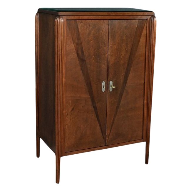 Cabinet en Acajou et Palissandre, Art Déco, goût J.Leleu – 1930