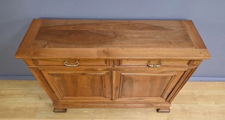 Solid walnut sideboard, Louis-Philippe style – 1900