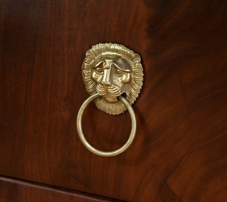Commode Retour d’Égypte en Acajou de Cuba, époque Empire – Début XIXe