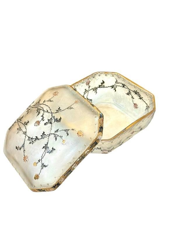 Daum Art Nouveau "With Thistles" Candy Box
