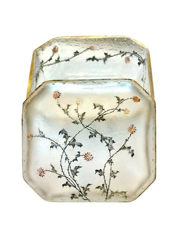 Daum Art Nouveau "With Thistles" Candy Box