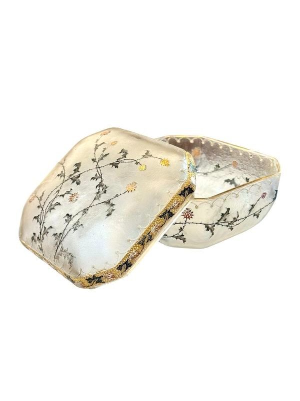 Daum Art Nouveau "With Thistles" Candy Box