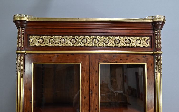 Scribano da biblioteca in mogano, stile Luigi XVI – metà del XIX secolo