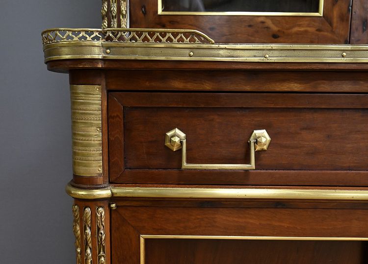 Scribano da biblioteca in mogano, stile Luigi XVI – metà del XIX secolo
