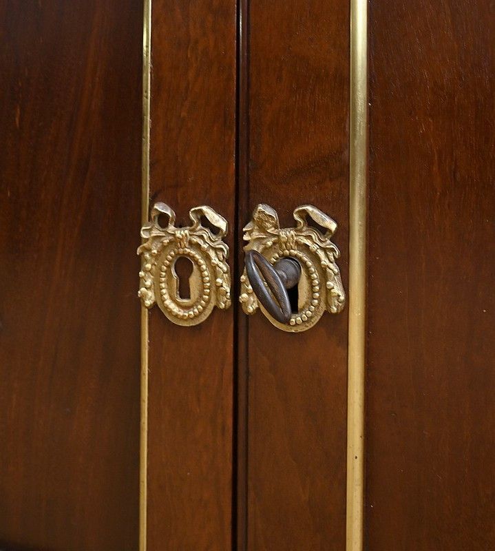 Scribano da biblioteca in mogano, stile Luigi XVI – metà del XIX secolo