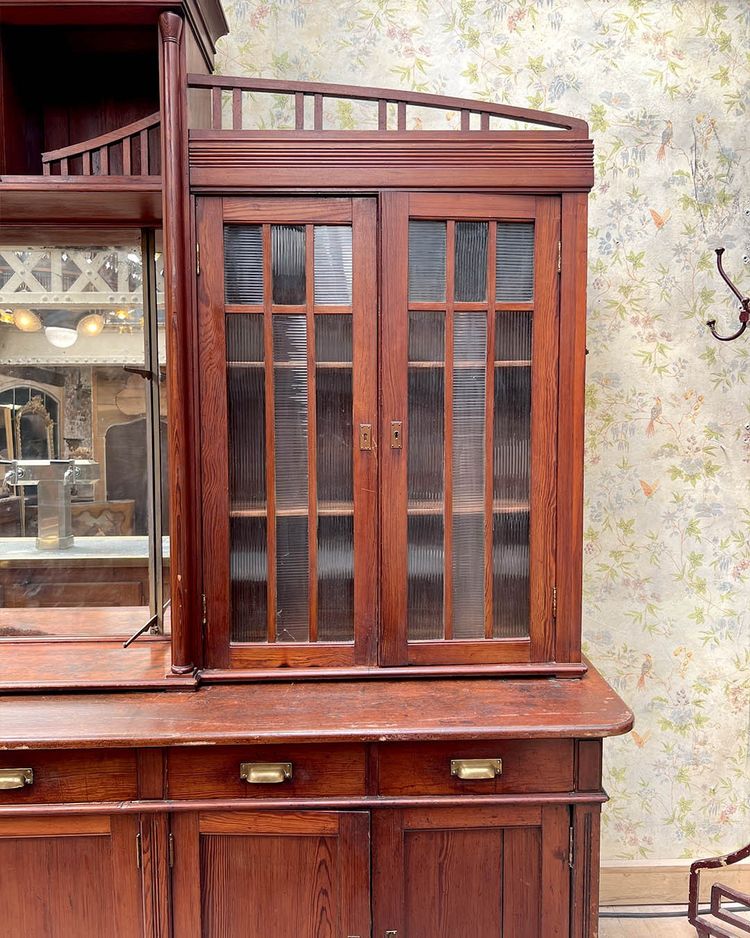 Comptoir de bar avec arrière bar début XXe