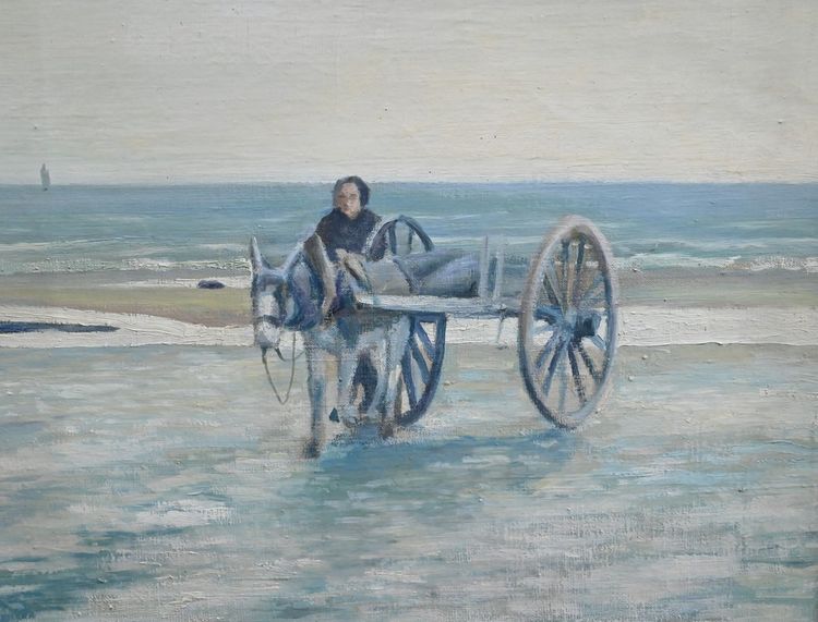 Grand Tableau « Les Goémoniers » de A. Le Guen – 1969