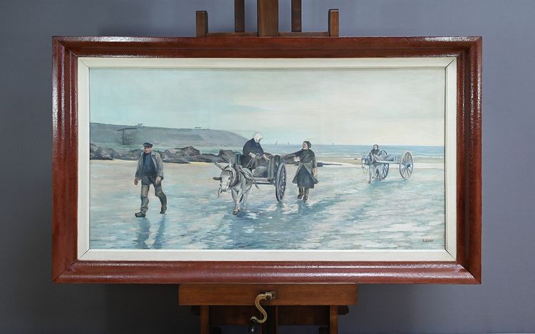 Grand Tableau « Les Goémoniers » de A. Le Guen – 1969