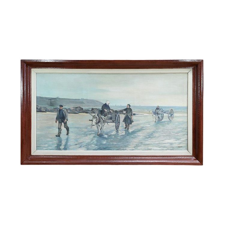 Grand Tableau « Les Goémoniers » de A. Le Guen – 1969