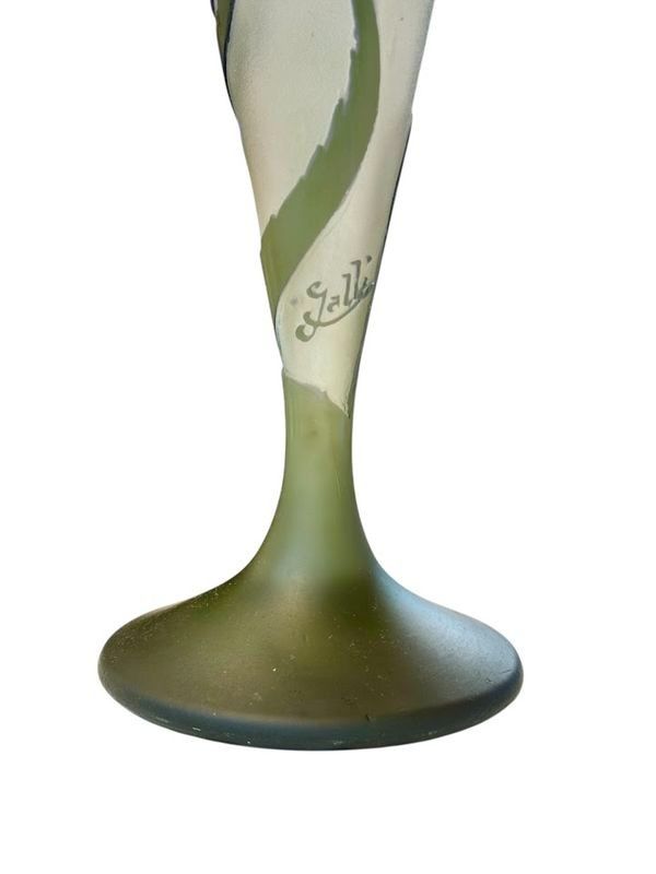 Emile Gallé Art Nouveau Vase "With Lupins"
