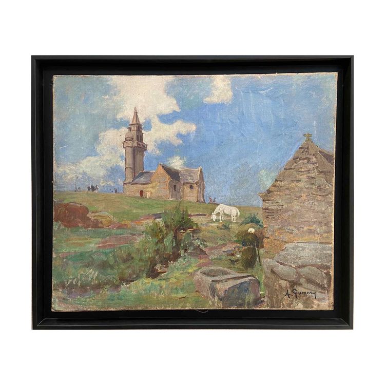 Tableau d'Adolphe GUMERY - La chapelle Notre-Dame de Callot à Carantec (Finistère)