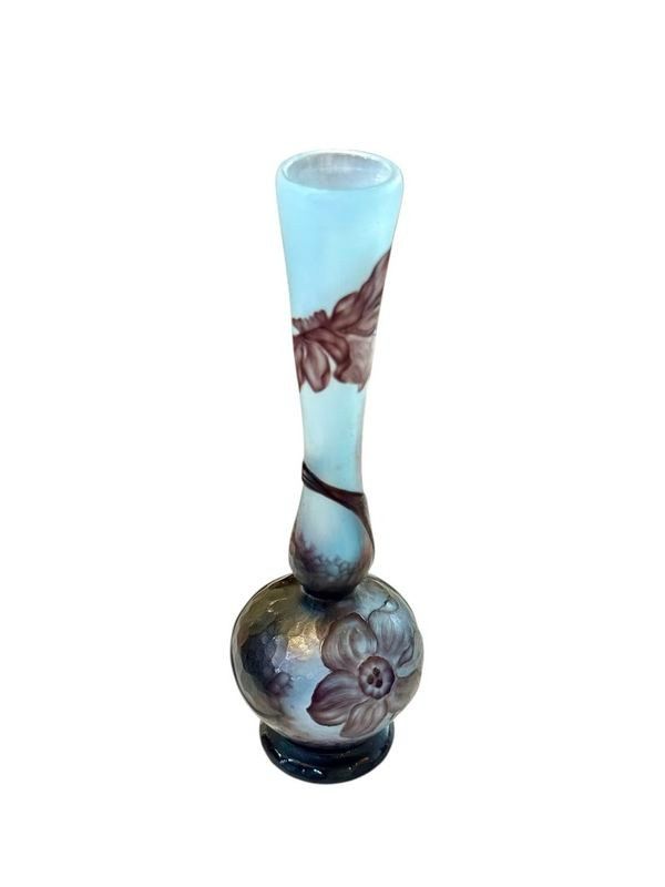 Daum Art Nouveau "Anemones" Single Flower Vase