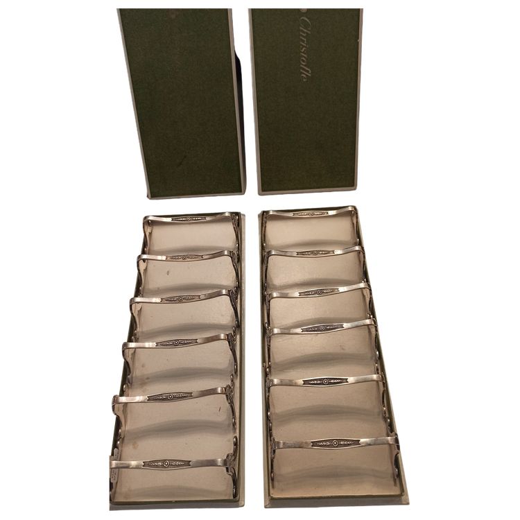 12 Christofle knife rests