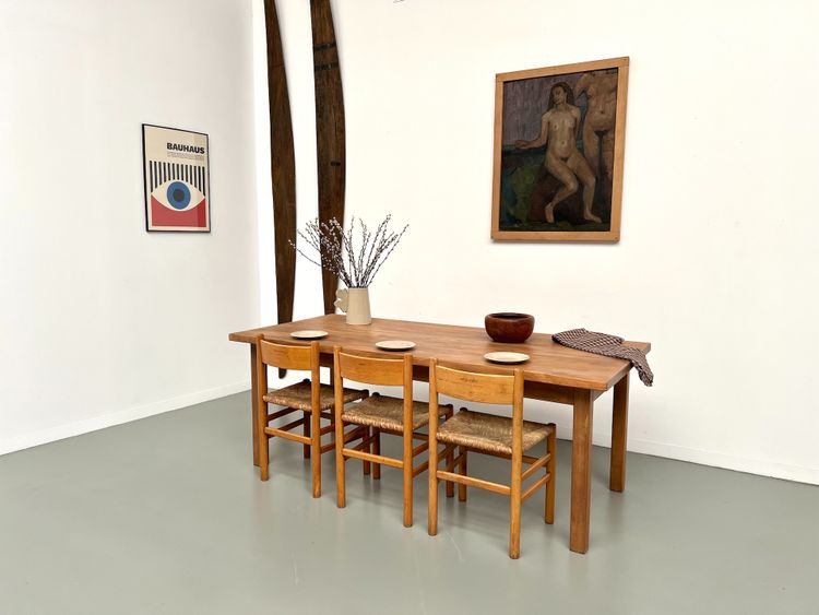 Table de ferme en hêtre massif