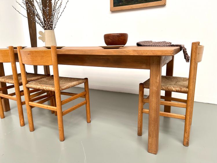 Table de ferme en hêtre massif