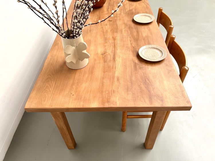 Table de ferme en hêtre massif