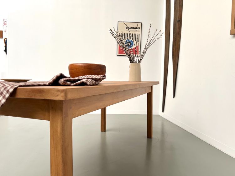 Table de ferme en hêtre massif