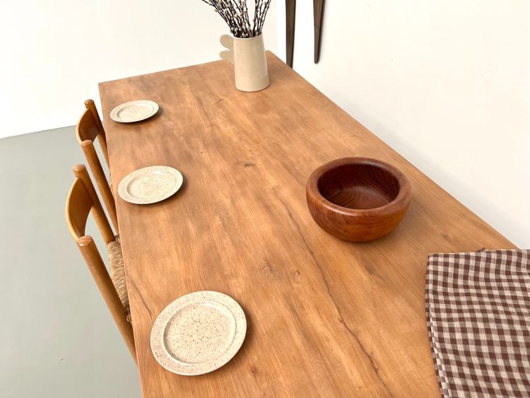 Table de ferme en hêtre massif