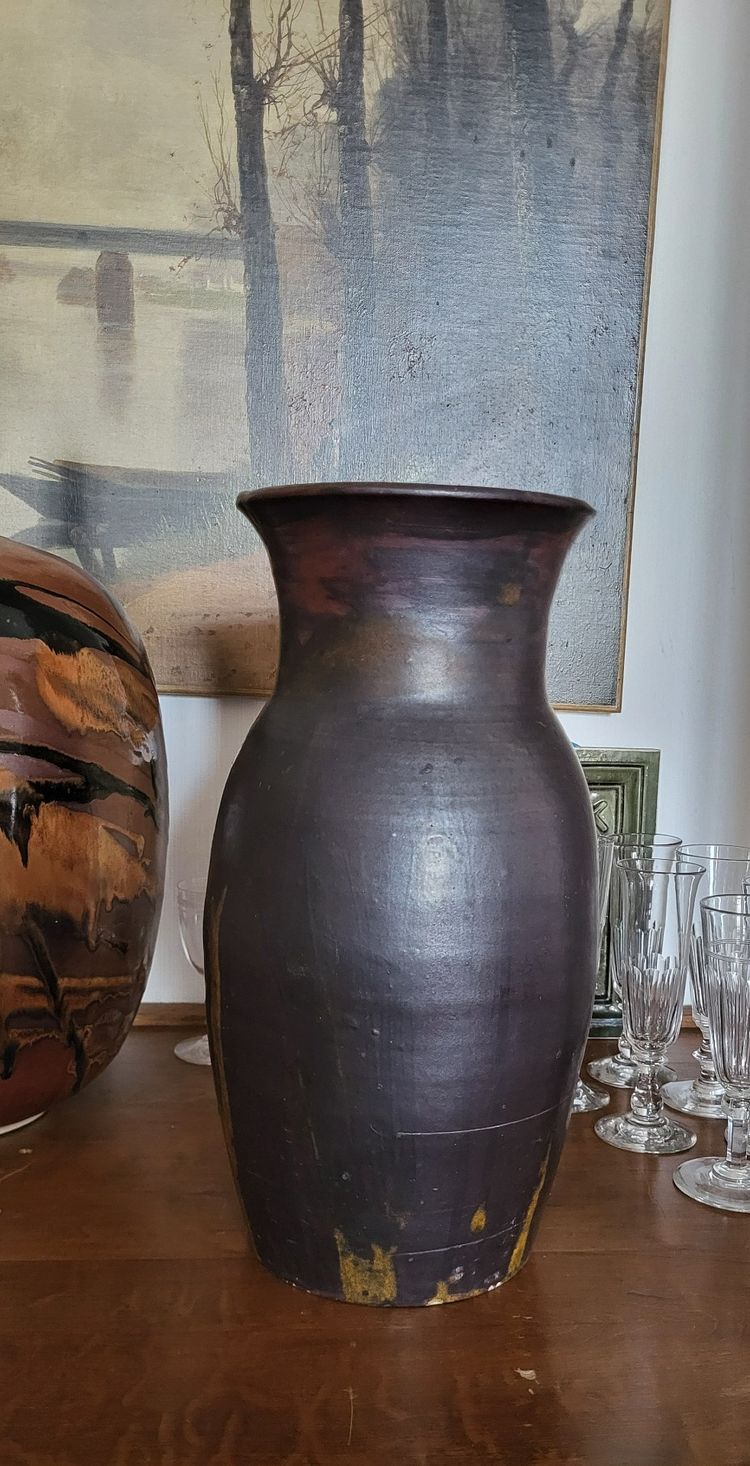Vase en grès de Lucien Arnaud 1920's