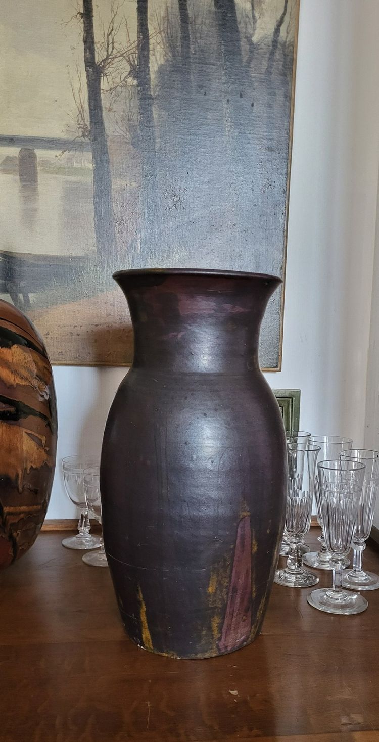 Vase en grès de Lucien Arnaud 1920's