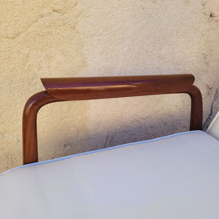 Pair of armchairs in the style of G Scapinelli, late 20th century