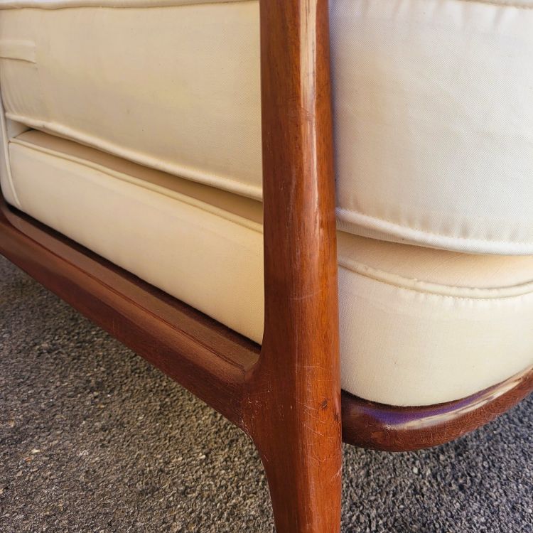 Pair of armchairs in the style of G Scapinelli, late 20th century